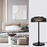 Black Glass Modern Style Table Lamp - Clowas